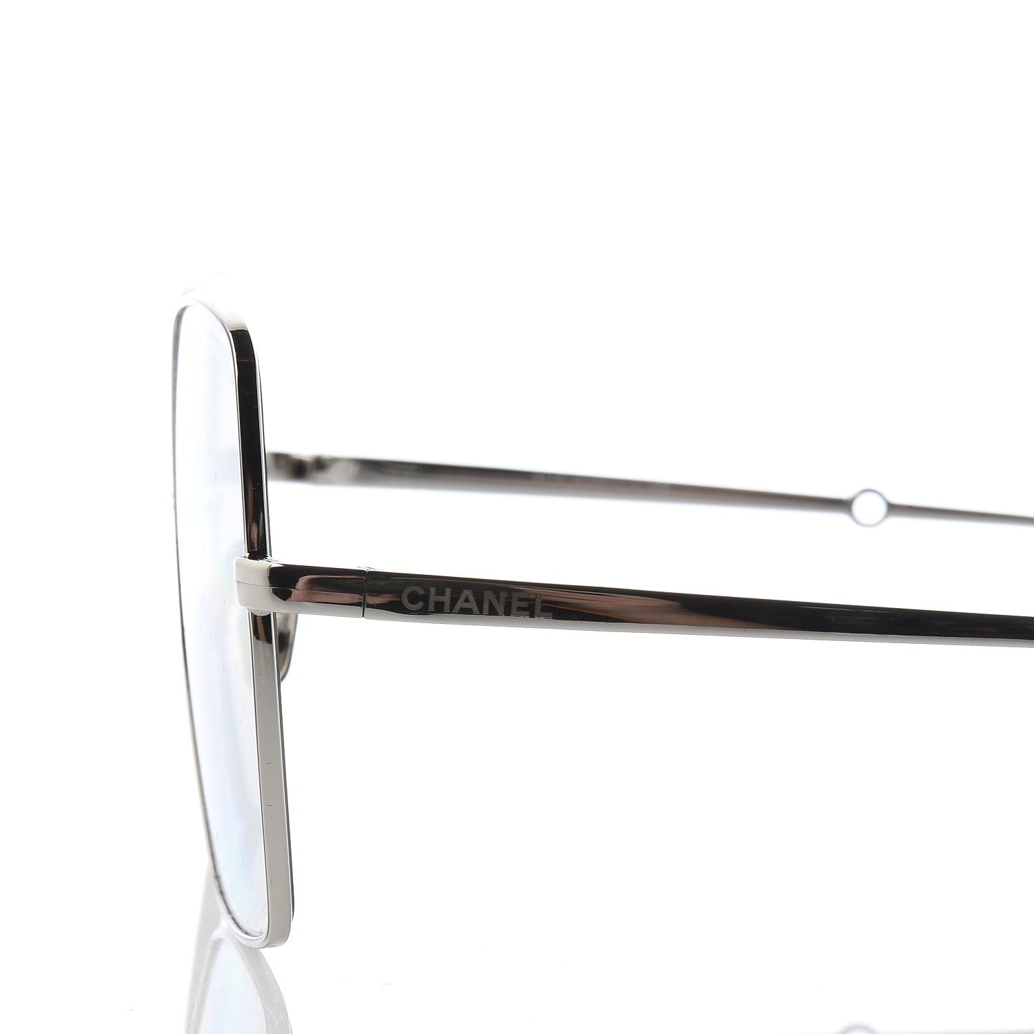 Chanel Butterfly Removable Pearl Chain Sunglasses 4262 Silver 6 of 9