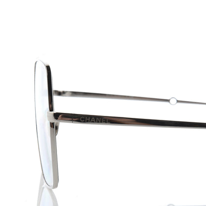 Chanel Butterfly Removable Pearl Chain Sunglasses 4262 Silver 6 of 9