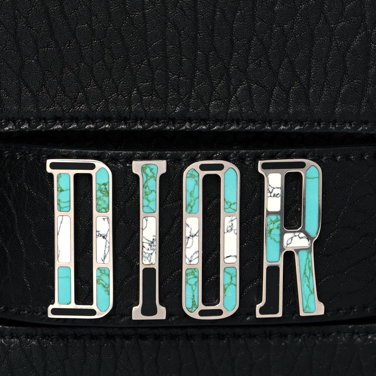 Canyon Grained Lambskin Dio(r)evolution Flap Bag Black