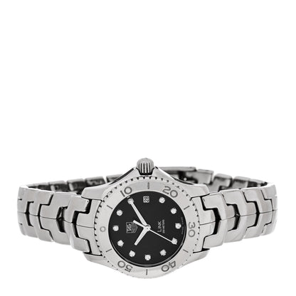 Tag Heuer Stainless Steel Diamond 27mm Link Quartz Watch Black WJ1318-0 2 of 5