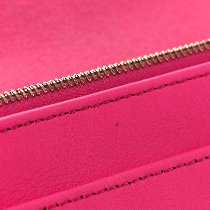 Fendi Vitello Flamingo Tube Wallet on Chain Fuchsia 12 of 13