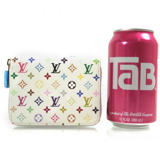 Monogram Multicolor Zippy Coin Purse White