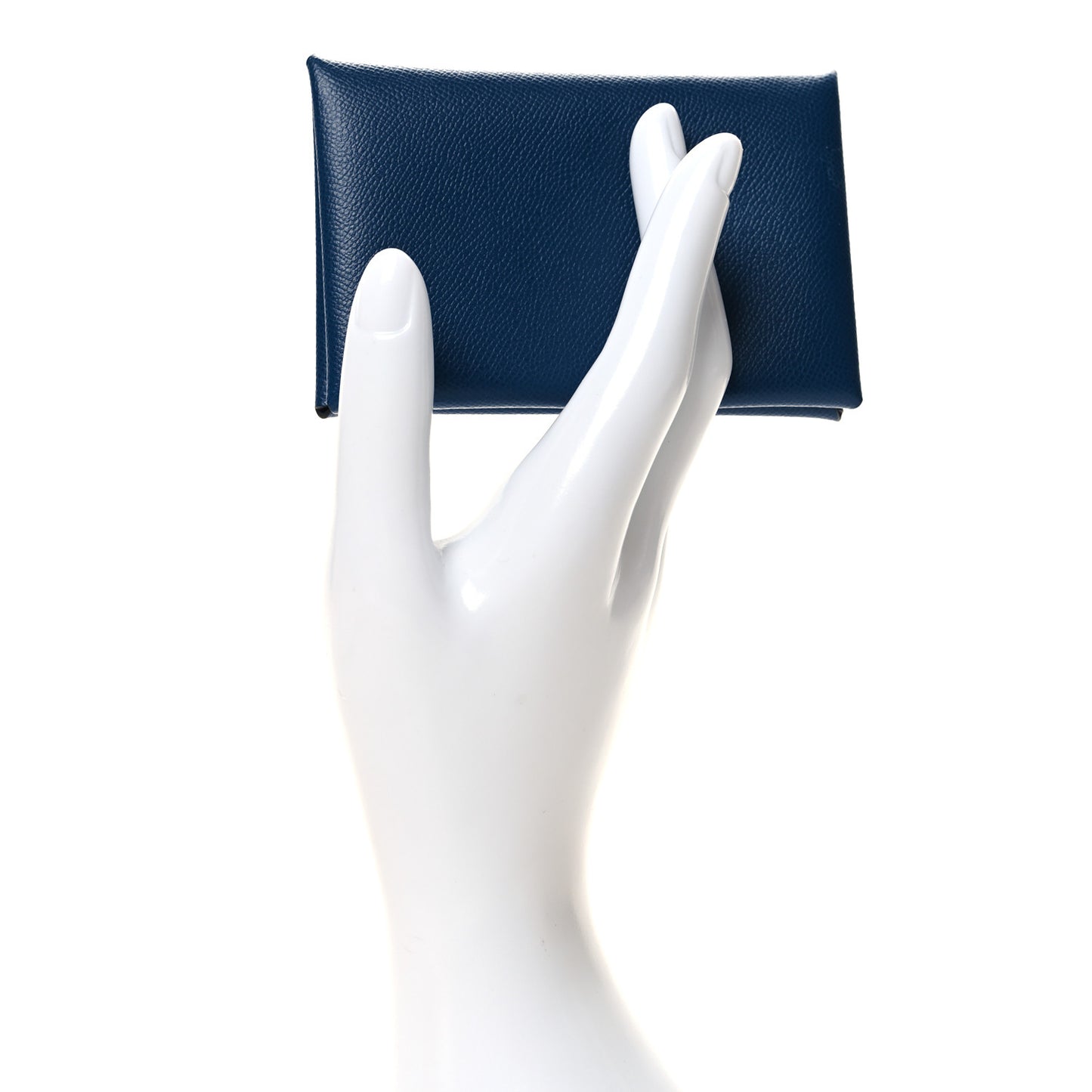 Epsom Calvi Card Case Bleu Saphir