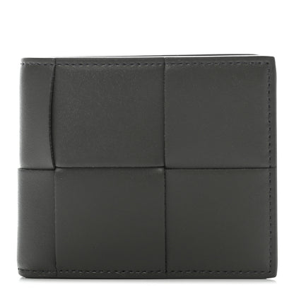 Bottega Veneta Calfskin Intrecciato Bi-Fold Wallet Light Graphite 1 of 6
