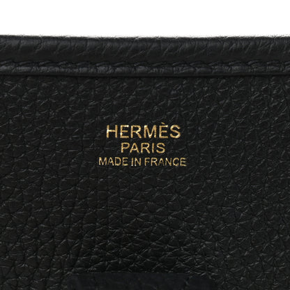 Hermes Taurillon Clemence Evelyne III PM Black 6 of 9