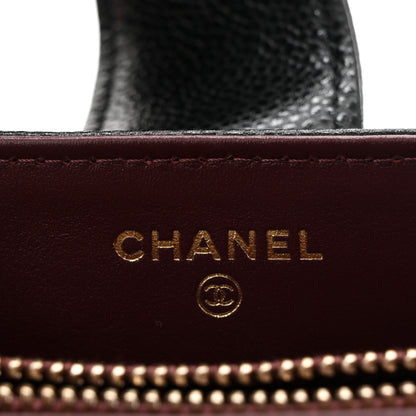Chanel Caviar Quilted Business Affinity Phone Holder With Chain Black 6 of 11