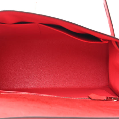 Hermes Ostrich Kelly Sellier 28 Bougainvillea 5 of 16