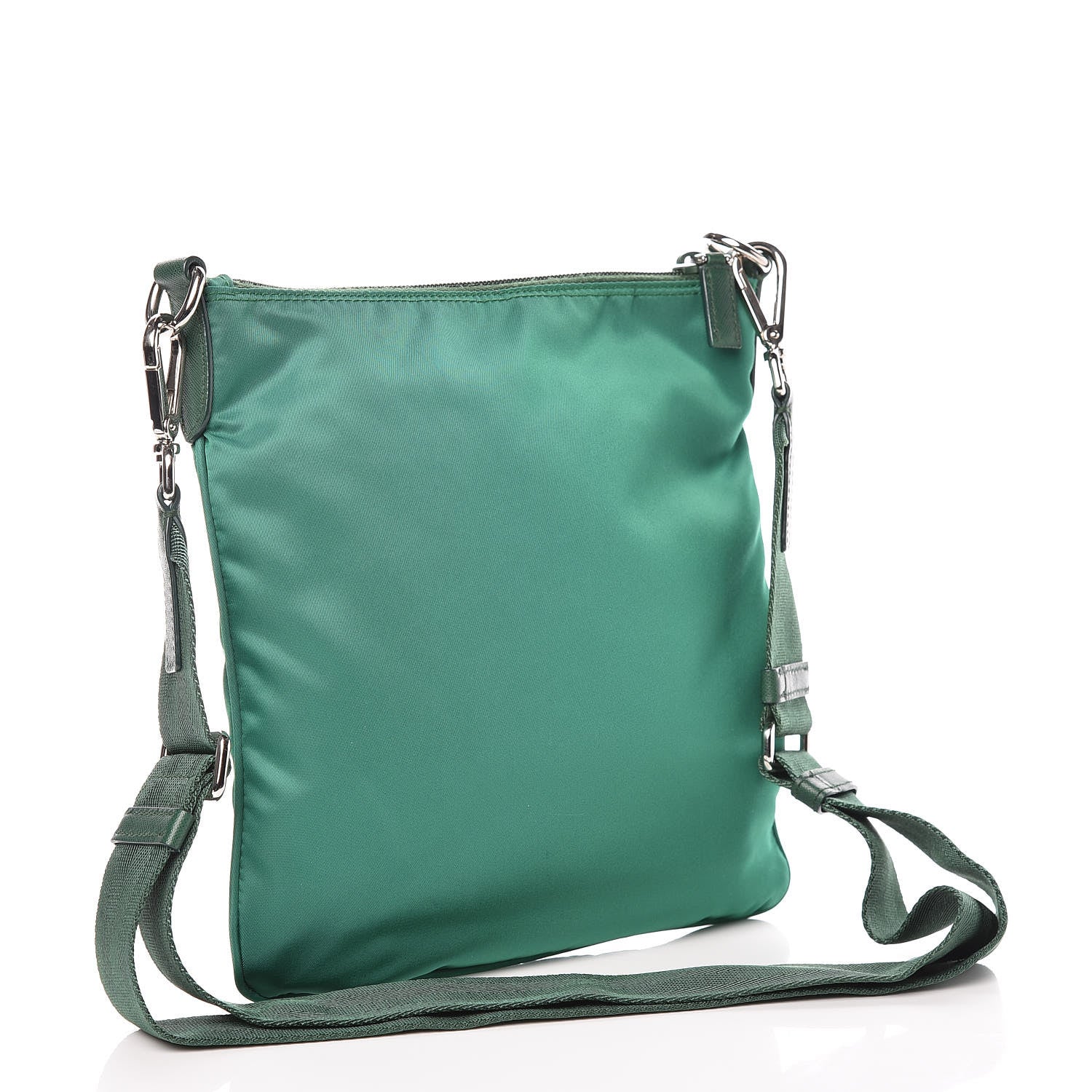 Prada Nylon Flat Messenger Bag Oleandro 3 of 9