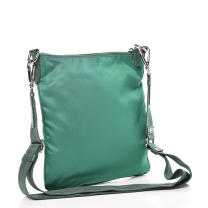 Prada Nylon Flat Messenger Bag Oleandro 3 of 9