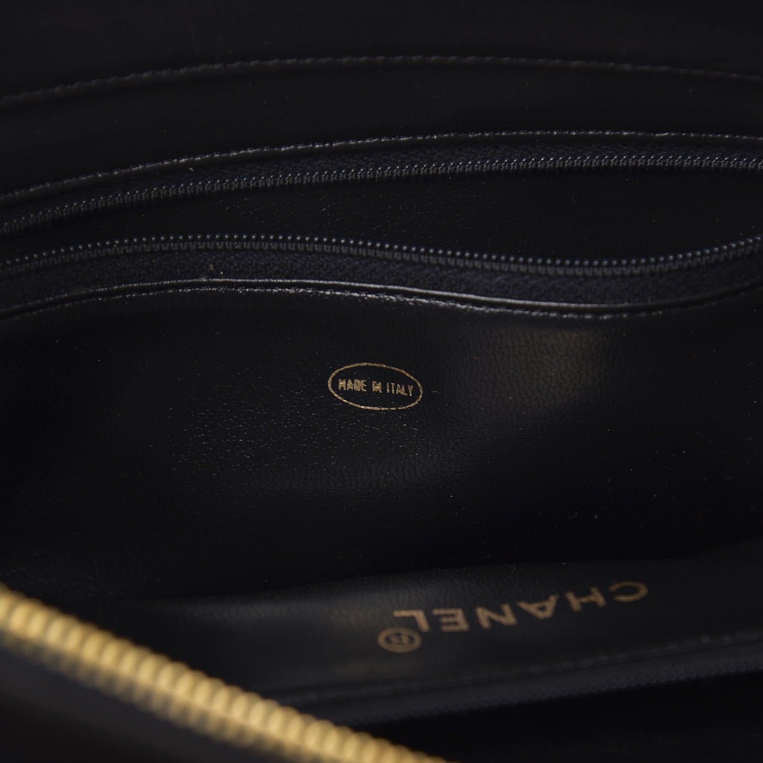 Chanel Lambskin CC Tote Black 9 of 18