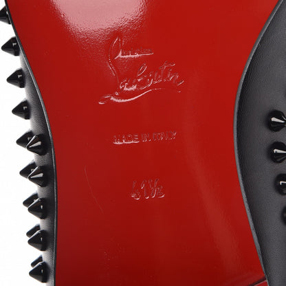 Christian Louboutin Mens Calfskin Dandelion Spikes Flat Loafers 41.5 Black 6 of 9
