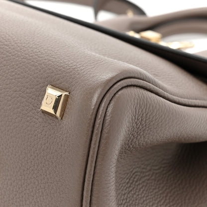 Salvatore Ferragamo Calfskin Studio Bag Caraway Seed 11 of 12
