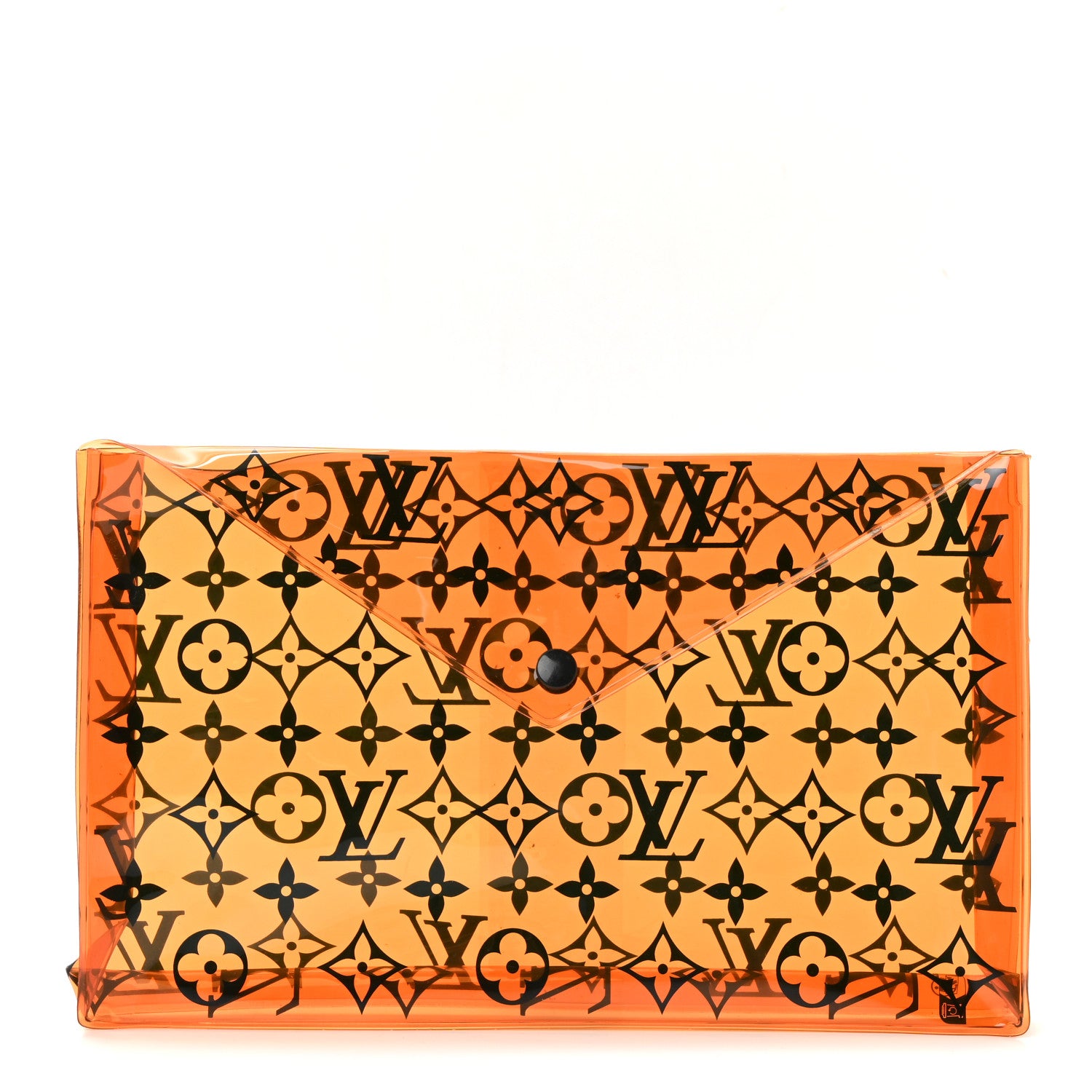 Louis Vuitton PVC Monogram Printed Envelope Pouch Orange 2 of 10