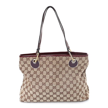 Gucci Monogram Medium Eclipse Tote Red 1 of 12
