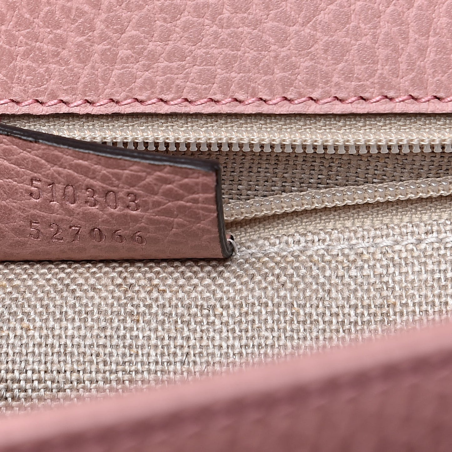 Dollar Calfskin Interlocking G Shoulder Bag Soft Pink