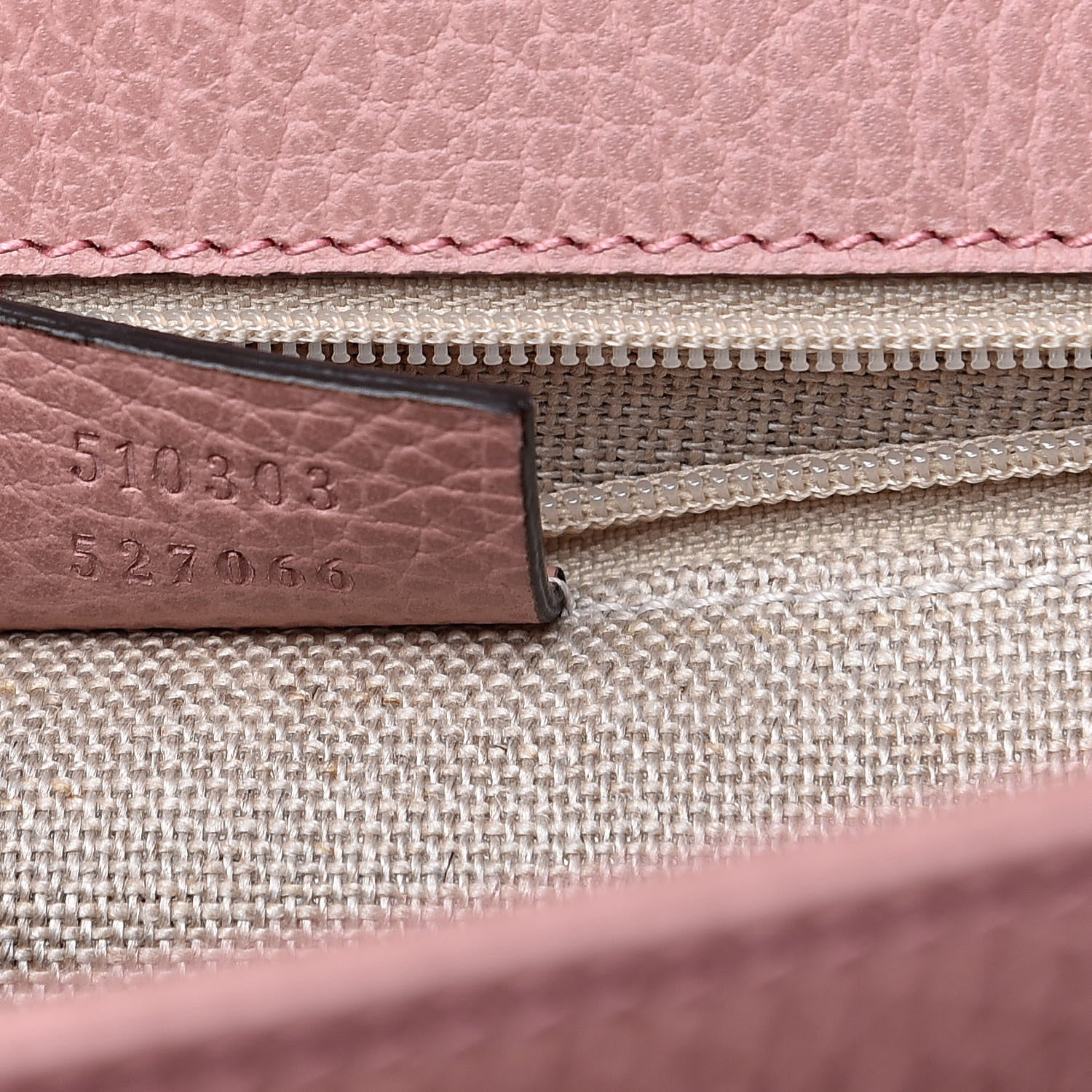 Gucci Dollar Calfskin Interlocking G Shoulder Bag Soft Pink 7 of 9