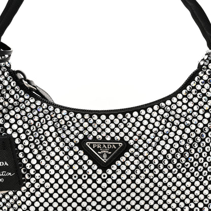 Prada Satin Crystal Mini Re-Edition 2000 Bag Cristal 8 of 10