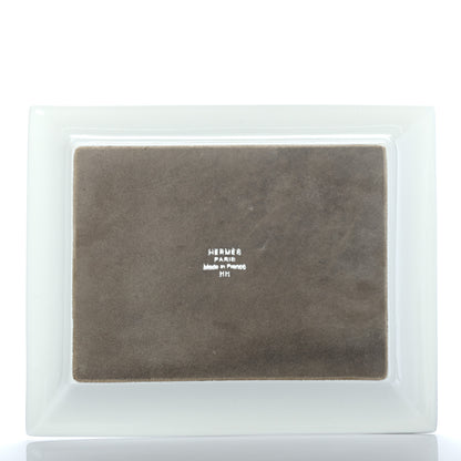 Hermes Porcelain Mosaique Au 24 Platine Change Tray 3 of 5