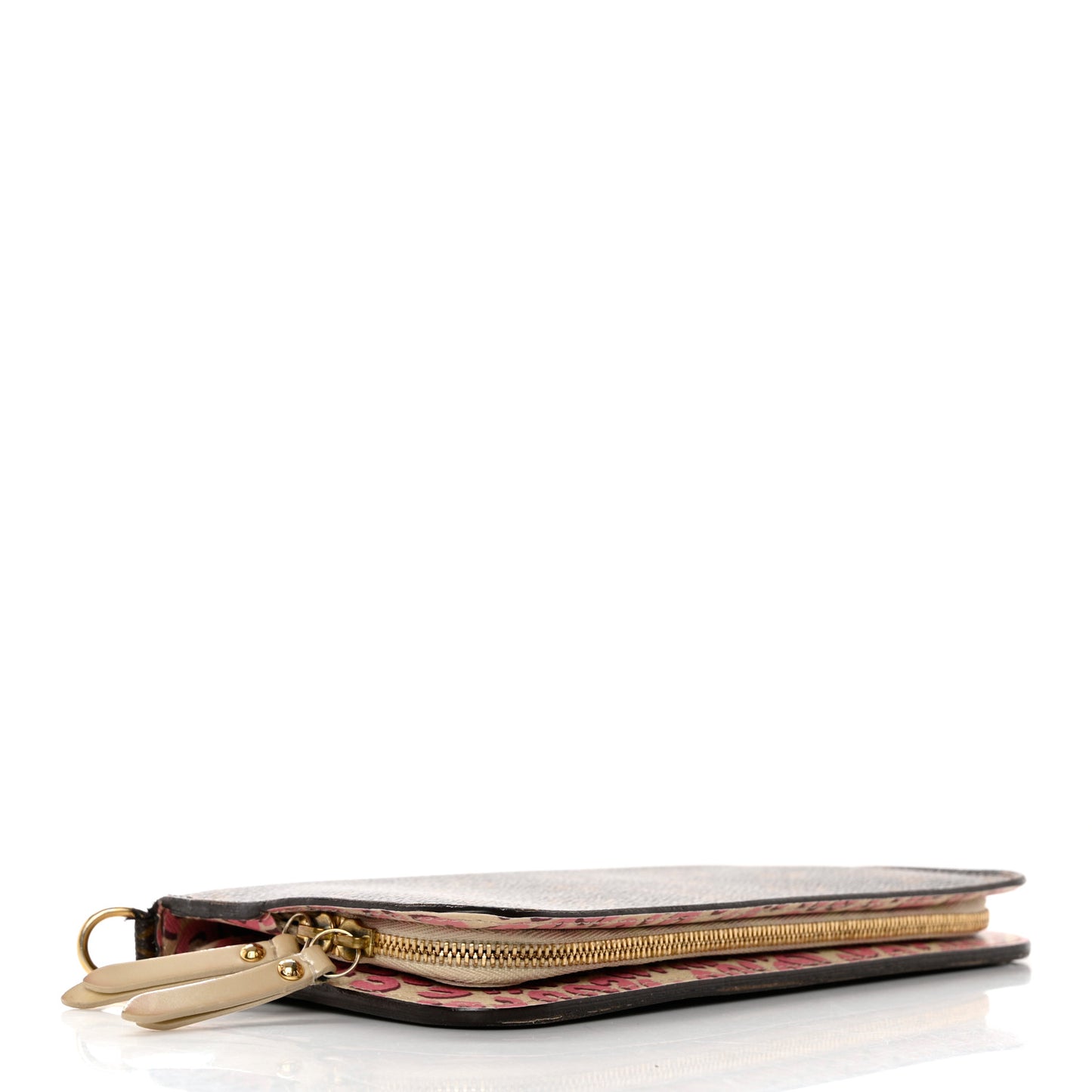 Monogram Leopard Insolite Wallet Blanc Corail