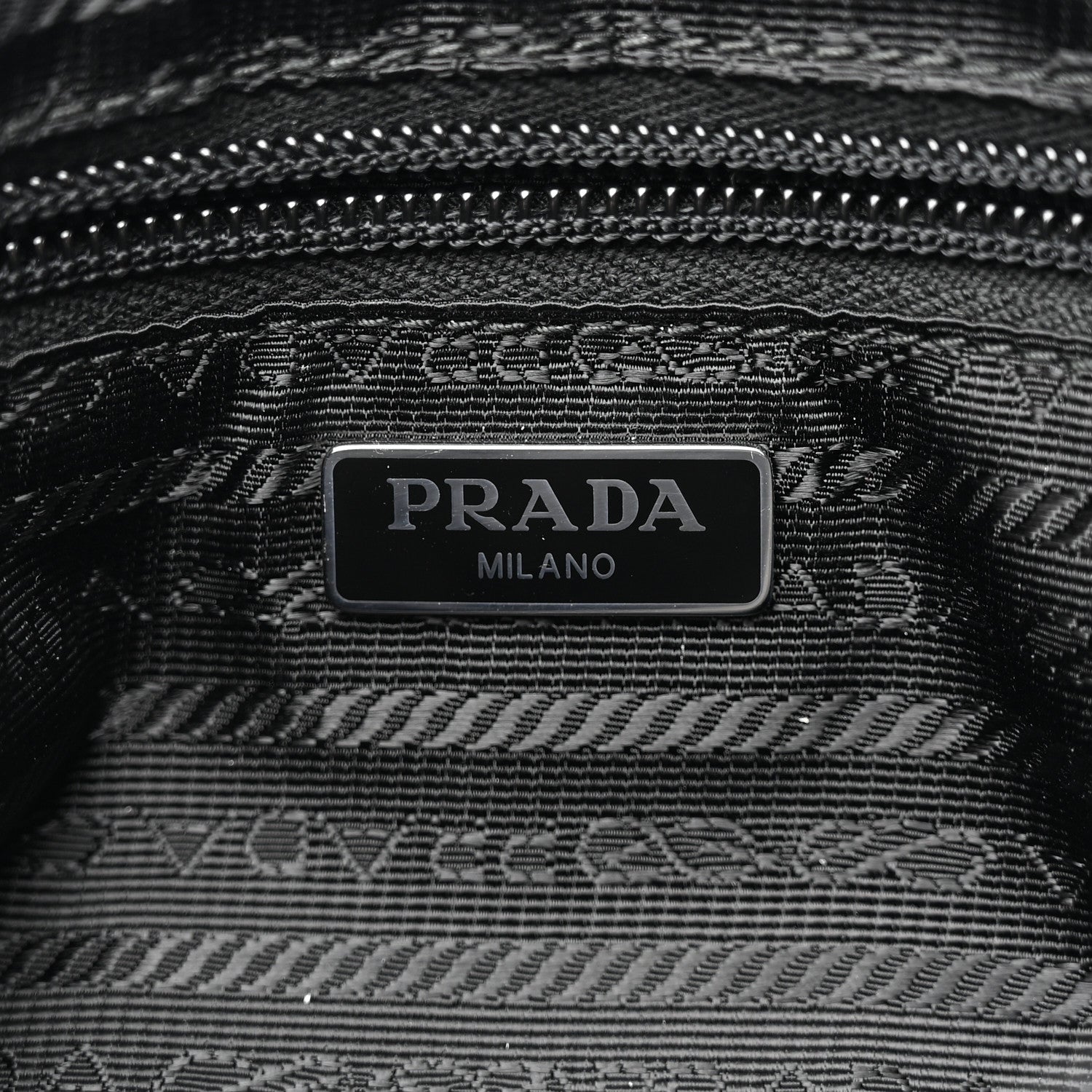 Prada Tessuto Nylon Saffiano Pochette Black 6 of 10