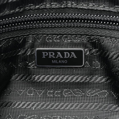 Prada Tessuto Nylon Saffiano Pochette Black 6 of 10