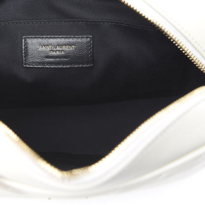 Saint Laurent Calfskin Matelasse Monogram Lou Camera Bag Crema Soft 9 of 13