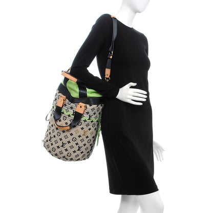 Louis Vuitton Fabric Jacquard Monogram Cheche Gypsy PM Vert 2 of 11