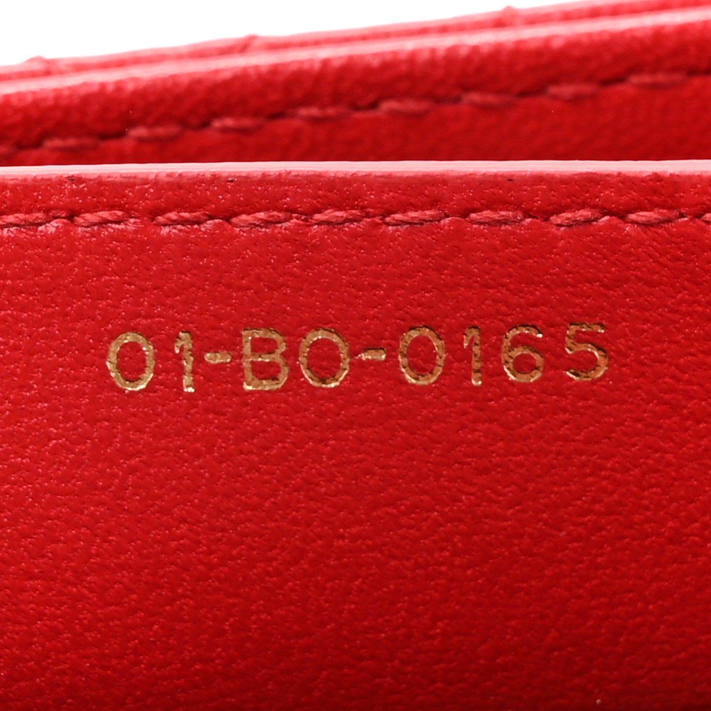 Lambskin Cannage Medium Lady Dior Red