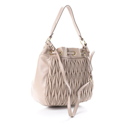 Miu Miu Nappa Matelasse Bucket Bag Cammeo 3 of 6