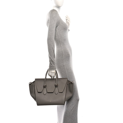 Celine Crisped Calfskin Small Tie Knot Tote Medium Grey 2 of 10