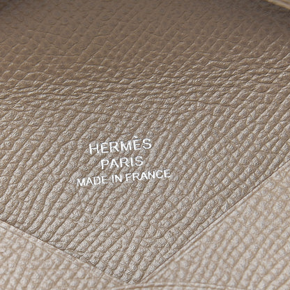 Hermes Epsom Calvi Card Case Etoupe 6 of 8