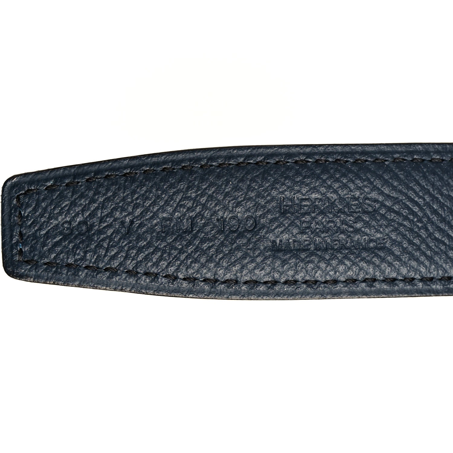 Hermes Swift Epsom 32mm Belt Strap 80 Bleu Frida Bleu Indigo 3 of 5