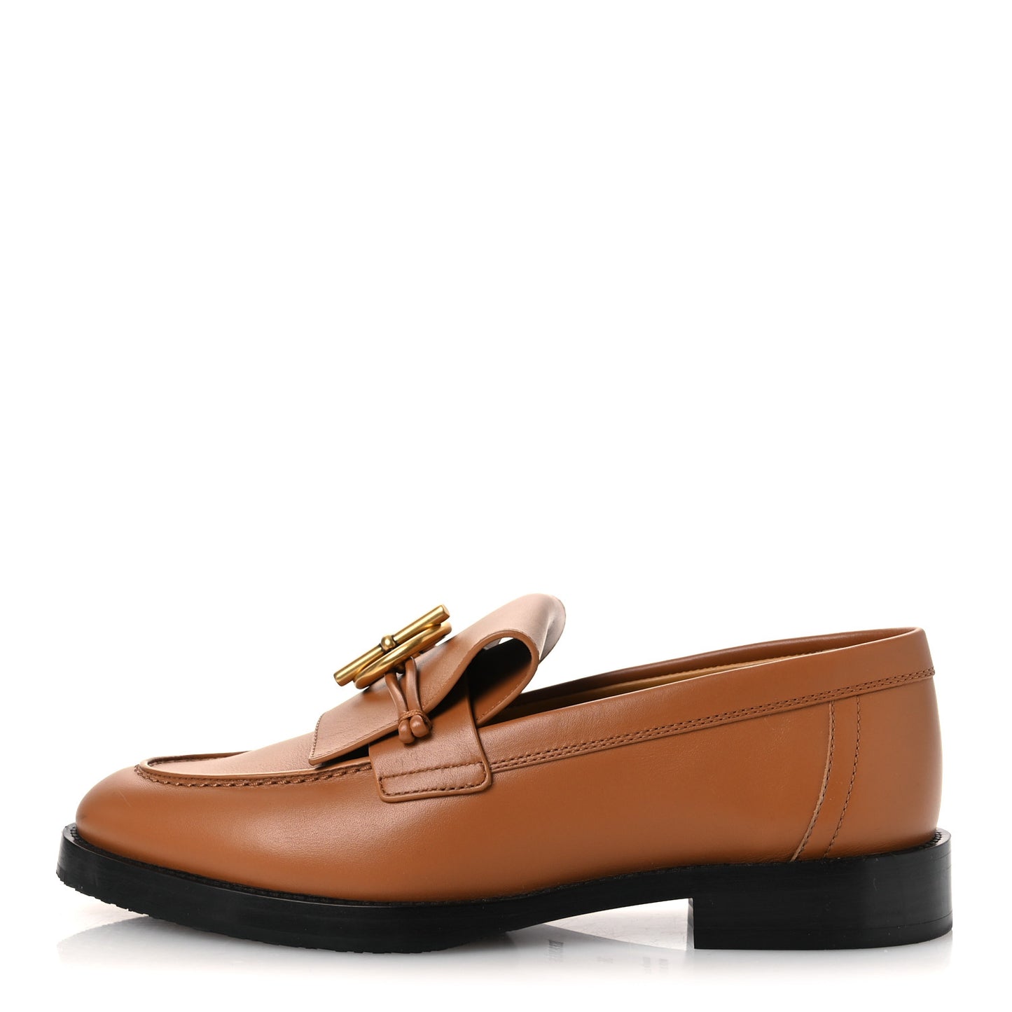 Calfskin Womens Impact Loafers 36 Naturel