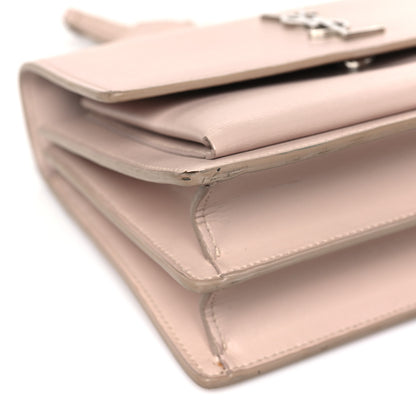 Saint Laurent Calfskin Medium Monogram Sunset Marble Pink 8 of 16