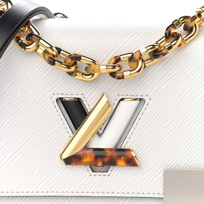 Louis Vuitton Epi Tortoiseshell Twist Shoulder Bag MM Black White 7 of 9