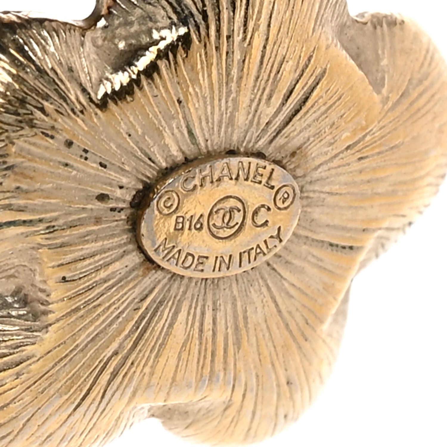 Chanel Pearl CC Flower Drop Earrings Gold 4 of 4