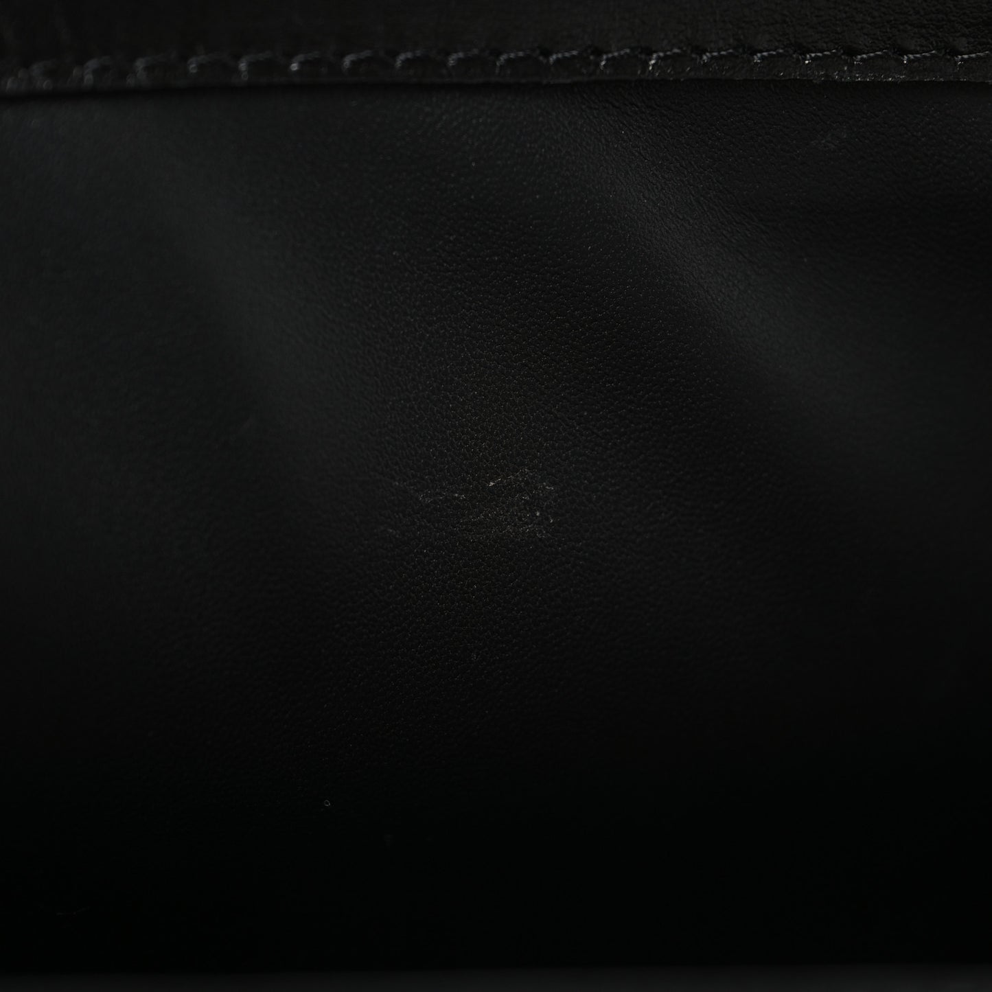 Calfskin Crocodile Embossed Medium Monarch Bag Black