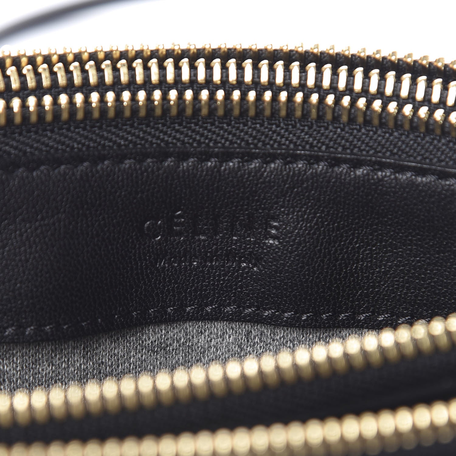 Celine Lambskin Large Trio Crossbody Bag Black 8 of 12