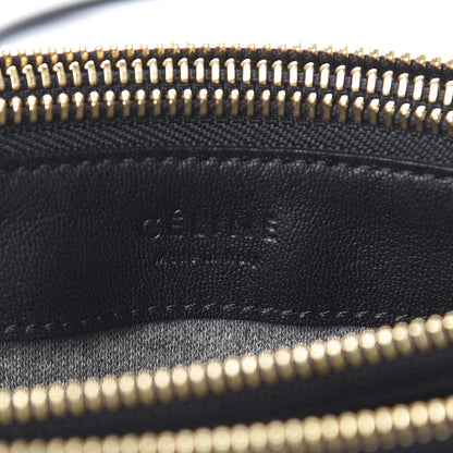 Celine Lambskin Large Trio Crossbody Bag Black 8 of 12