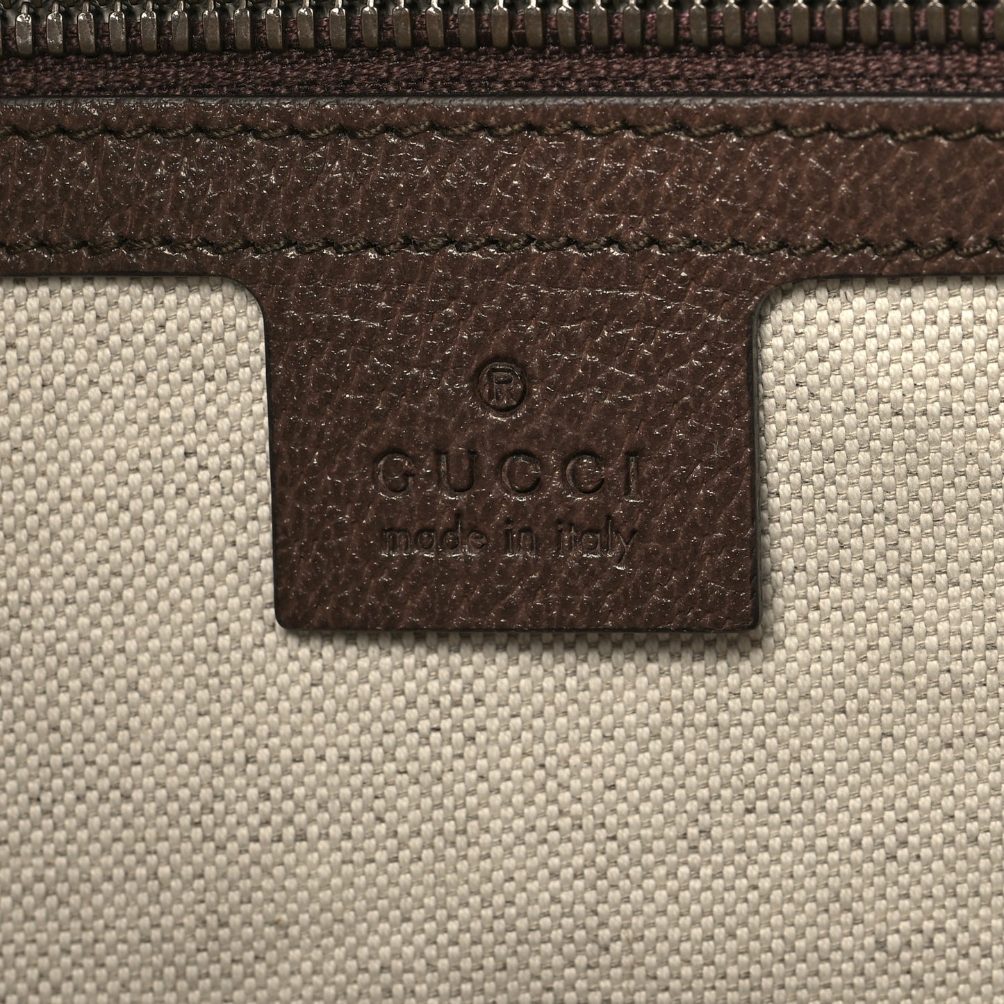GG Supreme Monogram Web Ophidia Half Moon Hobo Brown