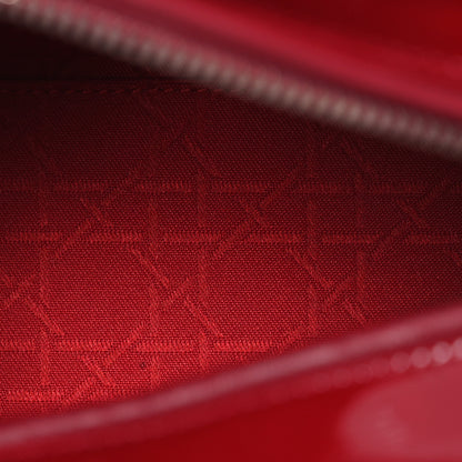 Christian Dior Patent Cannage Medium Lady Dior Red 5 of 13