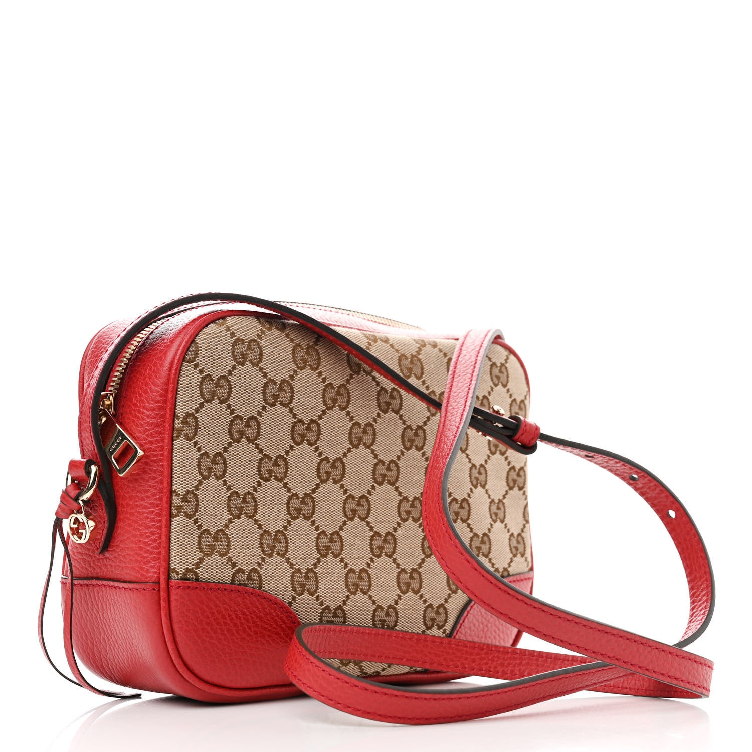 Gucci Monogram Mini Bree Messenger Bag Red 3 of 10