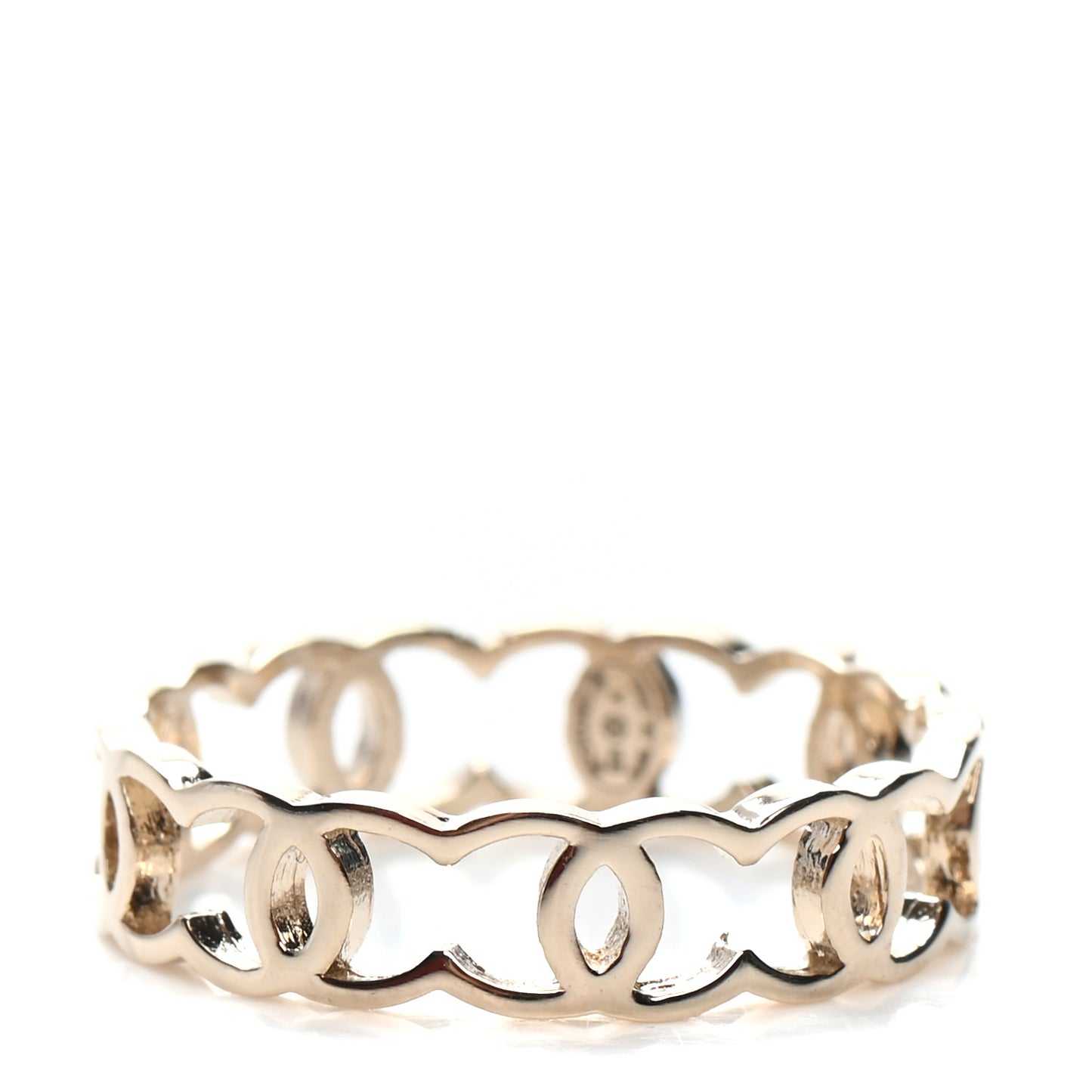 Metal CC Ring 6.75 Gold