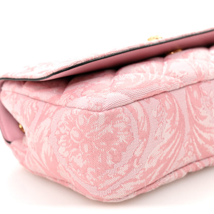 Versace Baroque Jacquard Quilted Medium Medusa Shoulder Bag Baby Pink 9 of 10