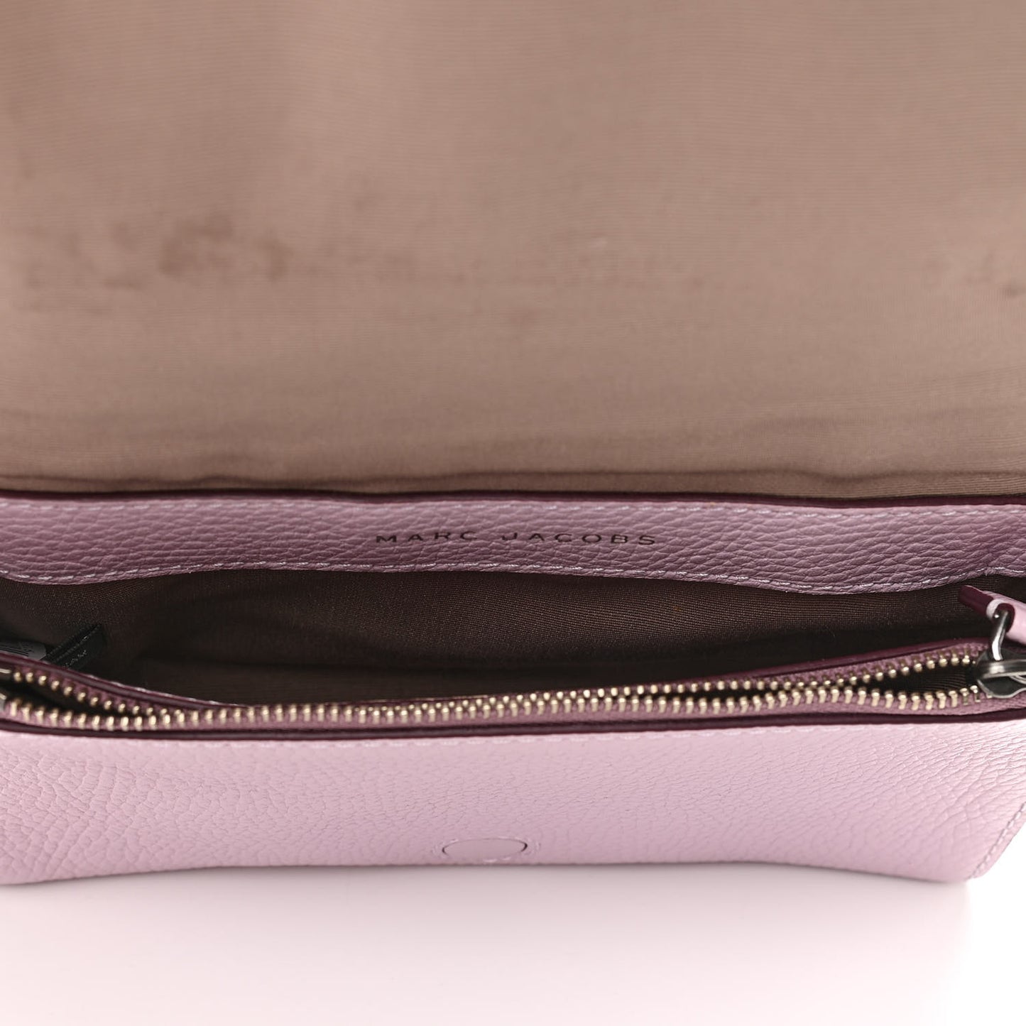Pebbled Calfskin Recruit Crossbody Purple