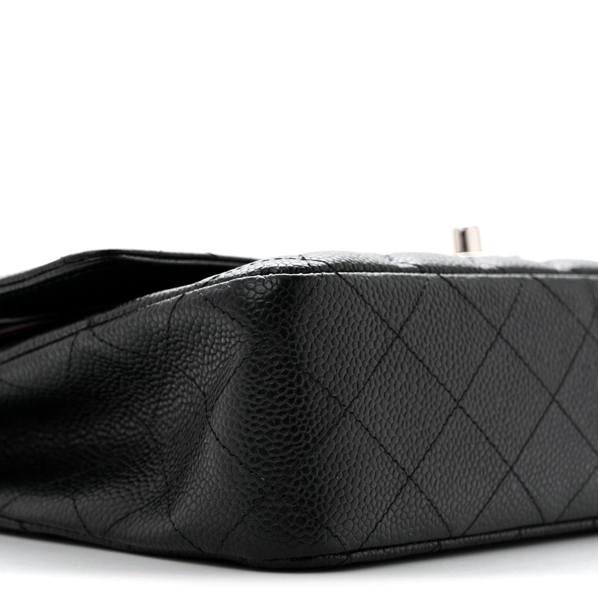 Chanel Caviar Quilted Medium Double Flap Black 10 of 14