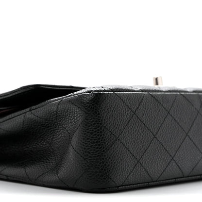 Chanel Caviar Quilted Medium Double Flap Black 10 of 14