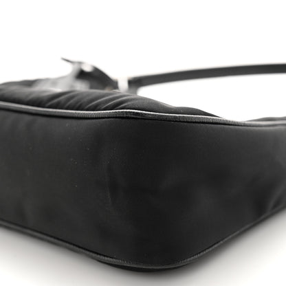 Prada Tessuto Nylon Saffiano Mini Re-Edition 2005 Bag Black 10 of 11