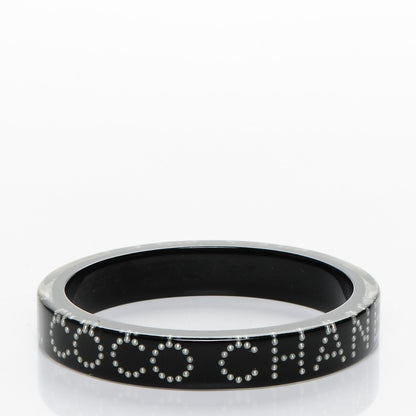 Chanel Resin Pearl Coco Bangle Black 3 of 5