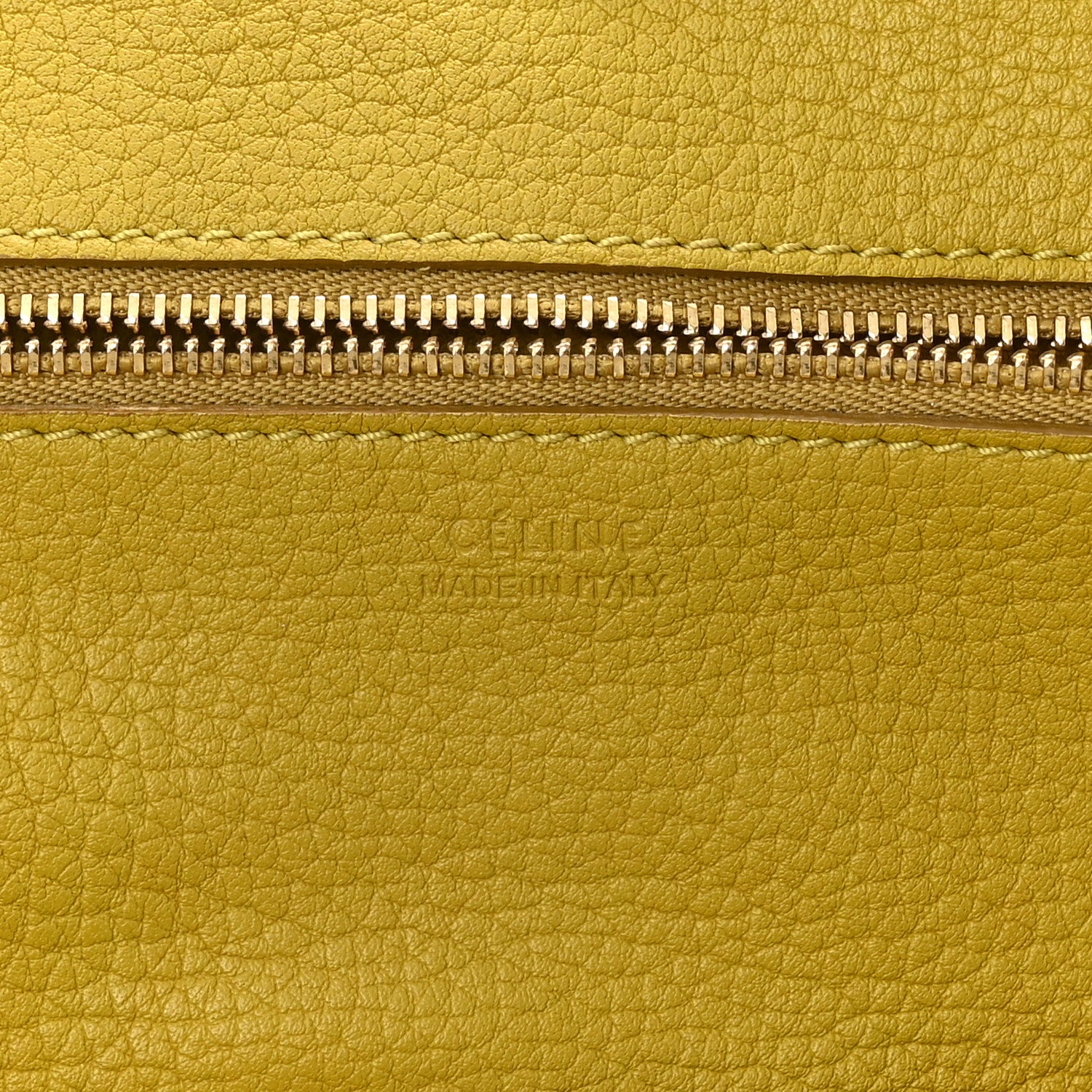 Celine Crisped Calfskin Mini Tie Knot Tote Chartreuse 6 of 16